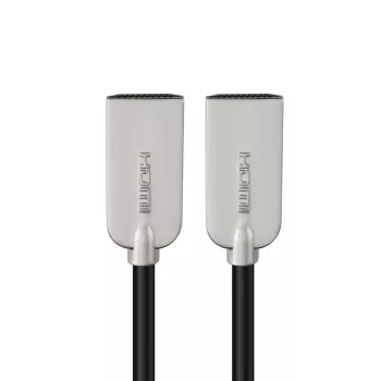 Microconnect HDMISUPERSLIM015M HDMI-kabel 1,5 m HDMI Type-A (standaard) zwart, metaalkleur