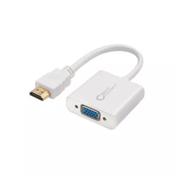 Microconnect HDMVGA1 videokabel-adapter 0,15 m HDMI Type-A (standaard) VGA (D-Sub) wit