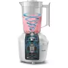 Tafelblender Philips HR2041/00 — 450 W, 1,9 L kunststof kan, RVS-messen, wit
