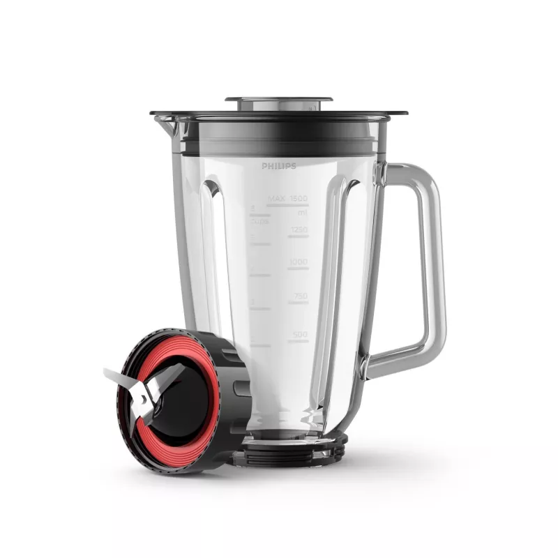 Staafmixer Philips 5000 Serie HR3030/00 — 2 L glazen kan, 1200 W, ijs crushen, zwart