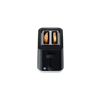 Broodrooster BRAUN HT1010BK — 2 sneetjes, 900 W, zwart, kunststof behuizing, sleuf 132×35×119 mm