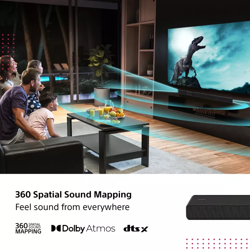Soundbar Sony HT-A3000 zwart 3.1 kanalen 250 W