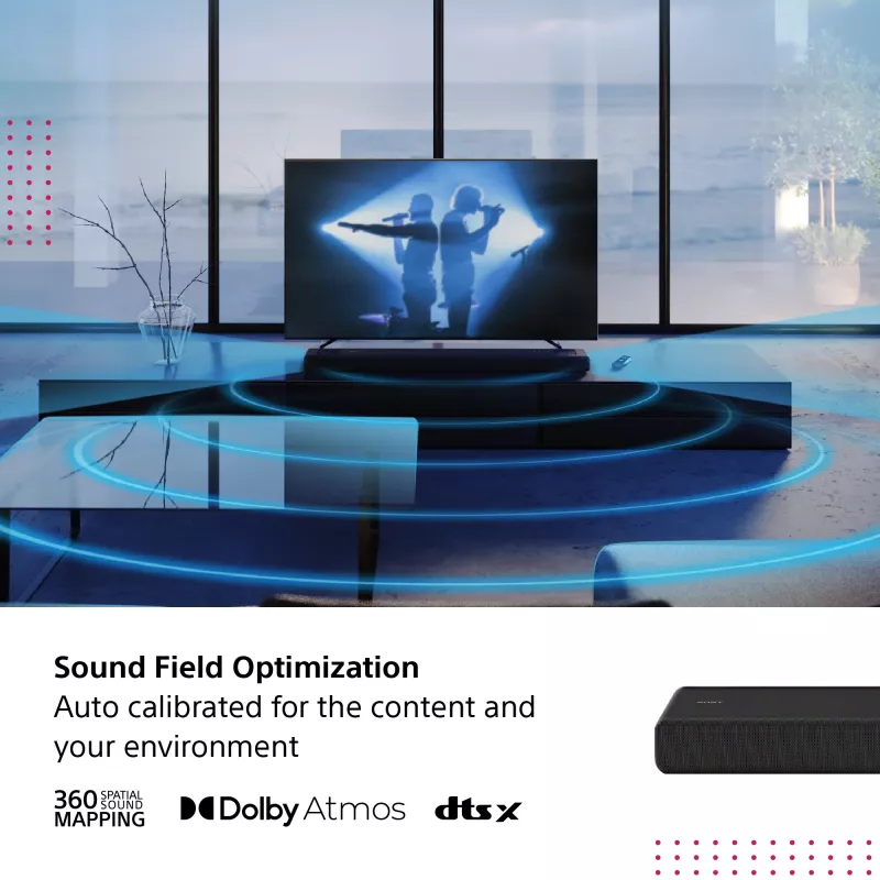 Soundbar Sony HT-A3000 zwart 3.1 kanalen 250 W