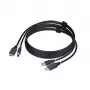 StarTech.com 1,8 m HDMI en USB 5 Gbit/s KVM-kabel, 4K 60Hz, HDMI 2.0 en USB combokabel voor KVM-switches