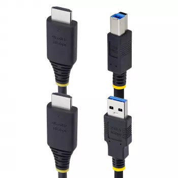StarTech.com 1,8 m HDMI en USB 5 Gbit/s KVM-kabel, 4K 60Hz, HDMI 2.0 en USB combokabel voor KVM-switches