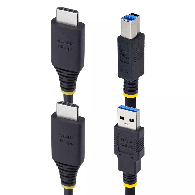 StarTech.com 1,8 m HDMI en USB 5 Gbit/s KVM-kabel, 4K 60Hz, HDMI 2.0 en USB combokabel voor KVM-switches