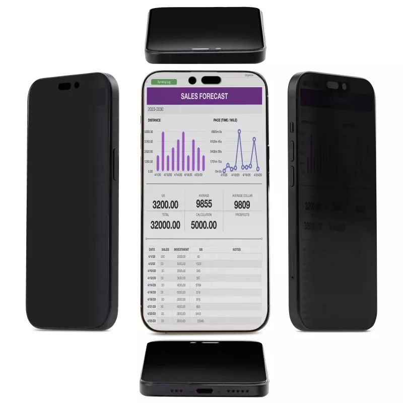 StarTech.com 4-Way 360 privacyscreen voor iPhone 16, ondersteunt staand/liggend, touch-compatibel, beschermglas van gehard glas, 4-wegfilter, TAA
