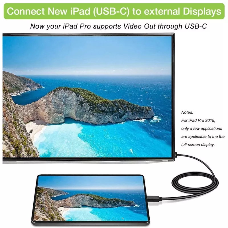 Techly adapterkabel USB-C-stekker naar HDMI 2.0 4K-stekker 2 m zwart