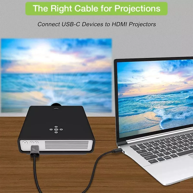 Techly adapterkabel USB-C-stekker naar HDMI 2.0 4K-stekker 2 m zwart