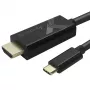 Techly IADAP-USBC-HDMI5TY videokabel-adapter 5 m USB Type-C HDMI Type-A (standaard) zwart