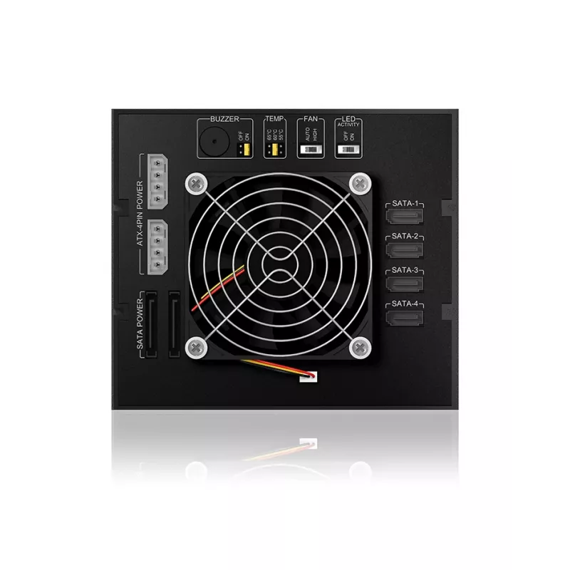 ICY BOX ICY BOX IB-564SSK - behuizing voor opslagstations met ventilator - 3.5 (8.9 cm)