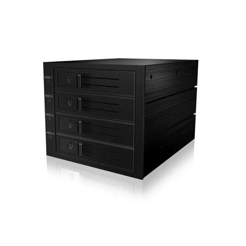 ICY BOX ICY BOX IB-564SSK - behuizing voor opslagstations met ventilator - 3.5 (8.9 cm)