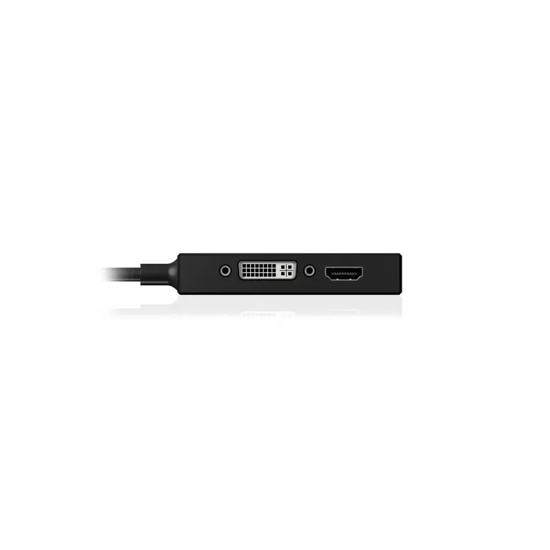 ICY BOX IB-AC1032 Mini DisplayPort DVI-D + VGA (D-Sub) + HDMI zwart