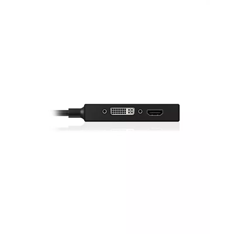 ICY BOX IB-AC1032 Mini DisplayPort DVI-D + VGA (D-Sub) + HDMI zwart