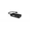 ICY BOX IB-AC1032 Mini DisplayPort DVI-D + VGA (D-Sub) + HDMI zwart
