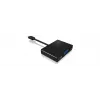 ICY BOX IB-DK4032-CPD USB-C naar VGA multiport-adapter