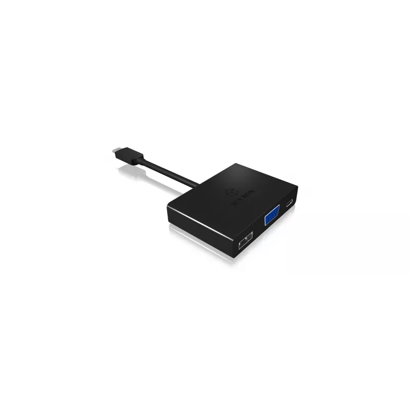 ICY BOX IB-DK4032-CPD USB-C naar VGA multiport-adapter