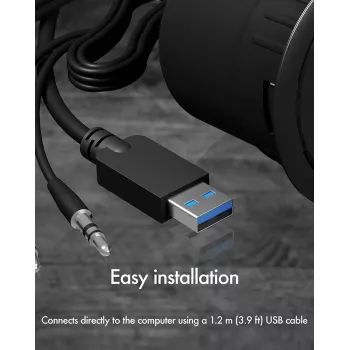 ICY BOX IB-HUB1403A 4-poorts USB 3.0-bureauhub met audio-in/uitgang, zwart
