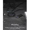 ICY BOX IB-HUB1403A 4-poorts USB 3.0-bureauhub met audio-in/uitgang, zwart