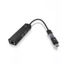 ICY BOX IB-HUB1439-LAN bedraad USB 3.2 Gen 1 (3.1 Gen 1) Type-A zwart