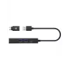ICY BOX IB-HUB1439-LAN bedraad USB 3.2 Gen 1 (3.1 Gen 1) Type-A zwart