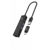 ICY BOX IB-HUB1439-LAN bedraad USB 3.2 Gen 1 (3.1 Gen 1) Type-A zwart