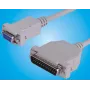Microconnect IBM029-2 seriële kabel grijs 1,8 m DB25 DB9