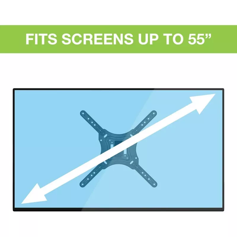 Techly 32-55 inch universele LCD TV-wandbevestiging zwart