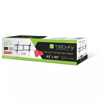 Techly ICA-PLB 590 TV-wandbevestiging/standaard 2,29 m (90 inch) zwart