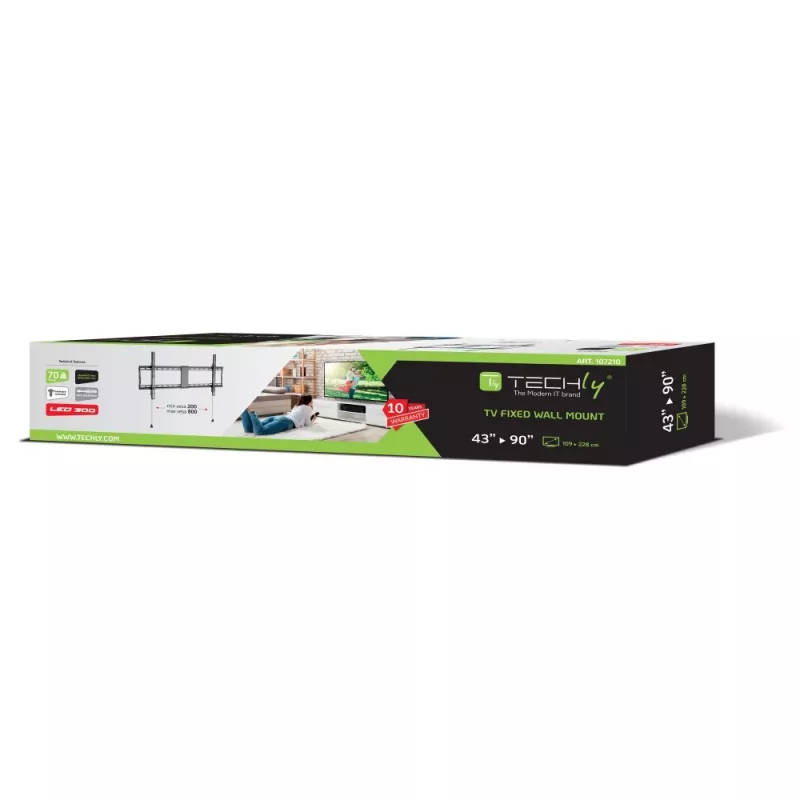Techly vaste wandbevestiging LED TV LCD 43–90 inch