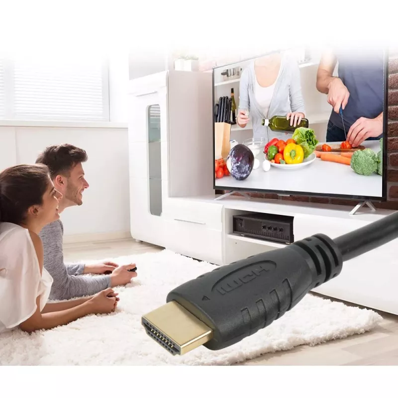 Techly HDMI 2.0-kabel A/A M/M 9m zwart 18 Gbit/s 3D
