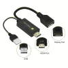 Techly ICOC-HDMI-DP12A HDMI-naar-DisplayPort-adapter met USB-voeding, 4K 30 Hz