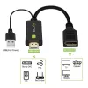 Techly ICOC-HDMI-DP12A HDMI-naar-DisplayPort-adapter met USB-voeding, 4K 30 Hz