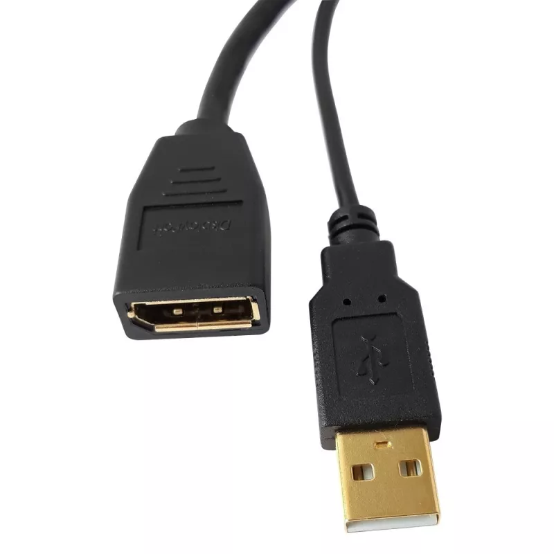 Techly ICOC-HDMI-DP12A HDMI-naar-DisplayPort-adapter met USB-voeding, 4K 30 Hz
