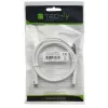 Techly ICOC-MU4-40G240W1 USB-kabel USB4 Gen 3x2 1 m USB C wit