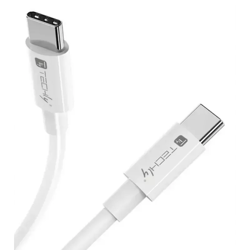Techly ICOC-MU4-40G240W1 USB-kabel USB4 Gen 3x2 1 m USB C wit