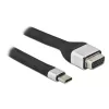 Techly ICOC-USBC-VGA videokabel-adapter 0,12 m USB Type-C VGA (D-Sub)