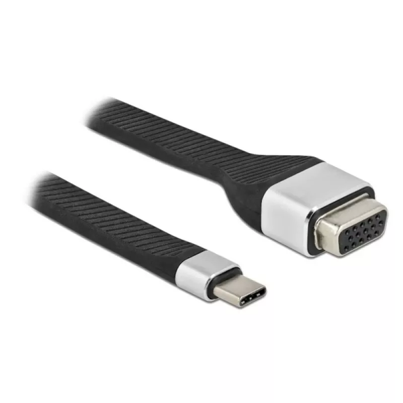 Techly ICOC-USBC-VGA videokabel-adapter 0,12 m USB Type-C VGA (D-Sub)