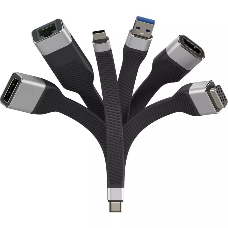 Techly ICOC-USBC-VGA videokabel-adapter 0,12 m USB Type-C VGA (D-Sub)
