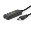 Techly ICUR30100G USB-kabel USB 3.2 Gen 1 (3.1 Gen 1) 10 m USB A zwart