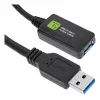 Techly ICUR3050G USB-kabel USB 3.2 Gen 1 (3.1 Gen 1) 5 m USB A zwart
