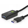 Techly ICUR3050G USB-kabel USB 3.2 Gen 1 (3.1 Gen 1) 5 m USB A zwart