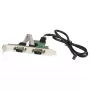 StarTech.com 61 cm interne USB-moederbord-header naar 2 poorten serieel RS232-adapter