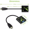 Techly kabelconverter-adapter HDMI naar VGA met audio IDATA HDMI-VGA2A