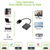 Techly kabeladapter converter HDMI naar VGA met micro-USB en audio IDATA HDMI-VGA2AU
