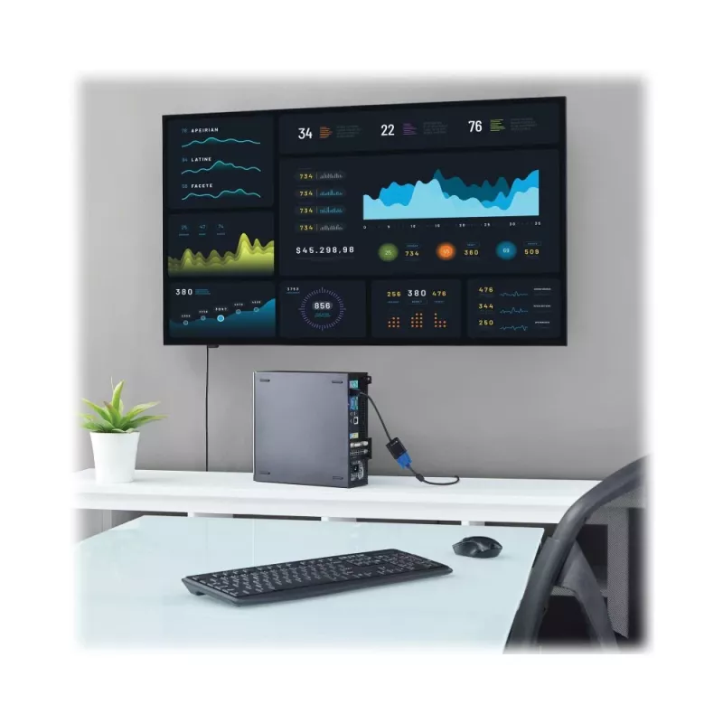 Techly kabeladapter converter HDMI naar VGA met micro-USB en audio IDATA HDMI-VGA2AU