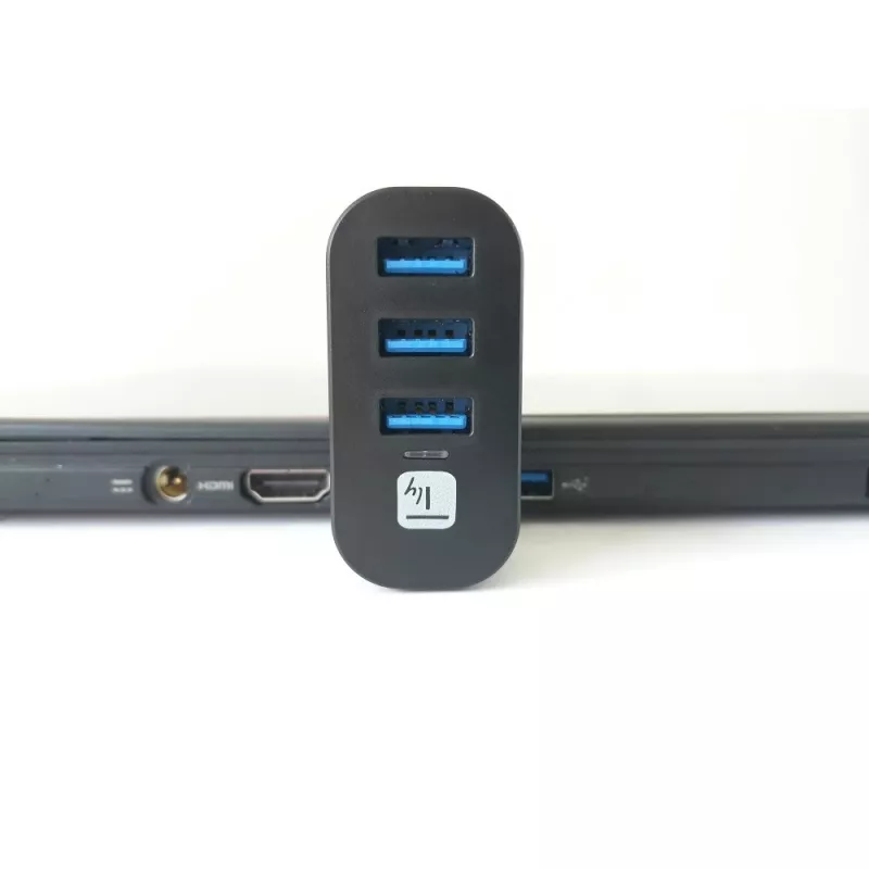 Techly IUSB3-HUB3-ROTB Interface Hub USB 3.2 Gen 1 (3.1 Gen 1) Type-A 5000 Mbit/s Zwart