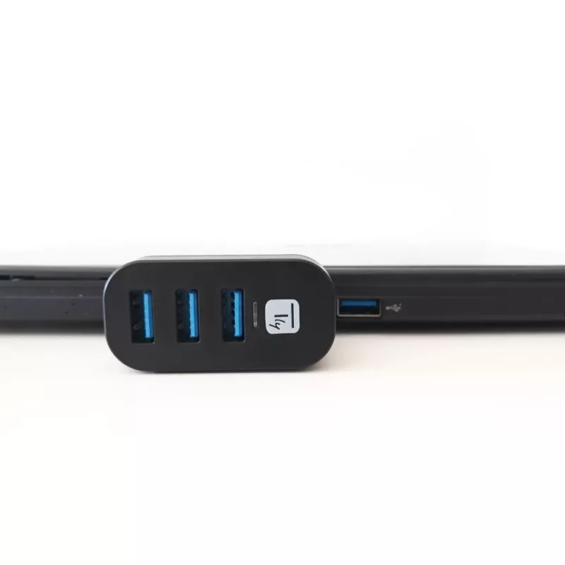Techly IUSB3-HUB3-ROTB Interface Hub USB 3.2 Gen 1 (3.1 Gen 1) Type-A 5000 Mbit/s Zwart