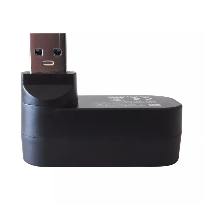 Techly IUSB3-HUB3-ROTB Interface Hub USB 3.2 Gen 1 (3.1 Gen 1) Type-A 5000 Mbit/s Zwart