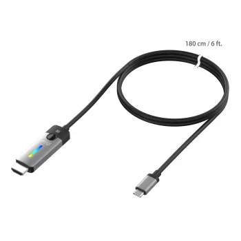 j5create JCC157-N USB-C naar HDMI 2.1 8K-kabel 1,79 m